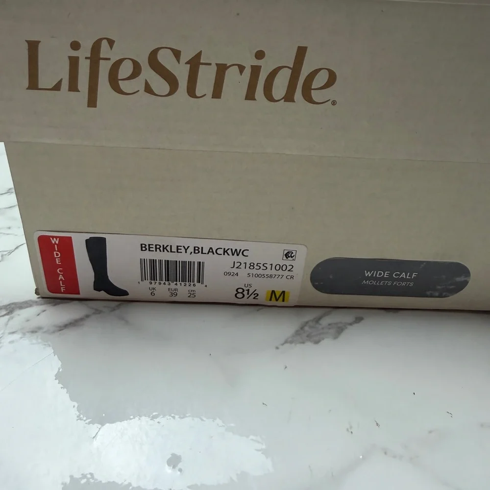 Women's LifeStride Berkley Black Boots US Size 8,5